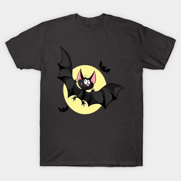 Funny face bat T-Shirt by Tees with Color